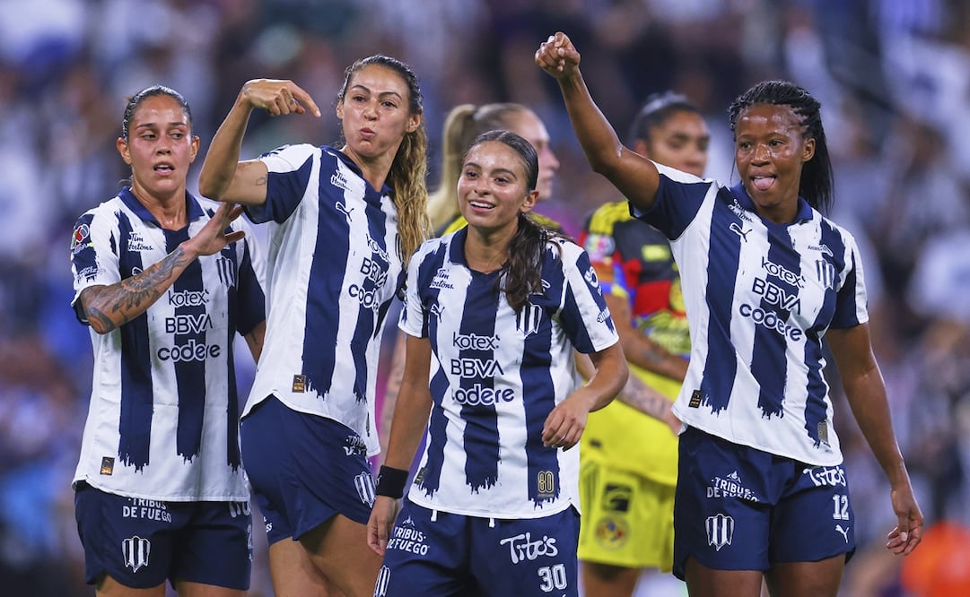 Rayadas pega primero en la Final de Ida contra el América. FOTO: IMAGO7