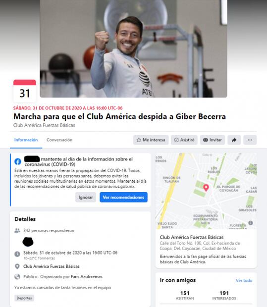 Organizan marcha para despedir al preparador físico del América