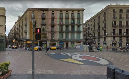 Mosaico de Joan Miró, último punto del atentado en Barcelona
