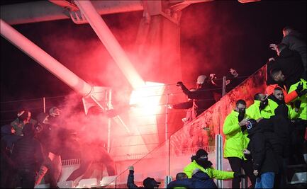 Partido de la Copa de Francia, suspendido tras invasión de cancha y caos en la tribuna
