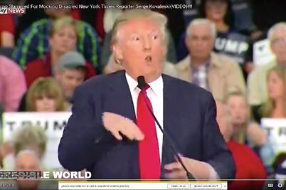 Llueven críticas a Trump por burla