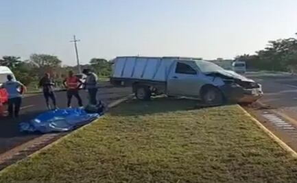 Trabajadores del Tren Maya sufren accidente en carretera Mérida-Campeche; hay un muerto y seis lesionados