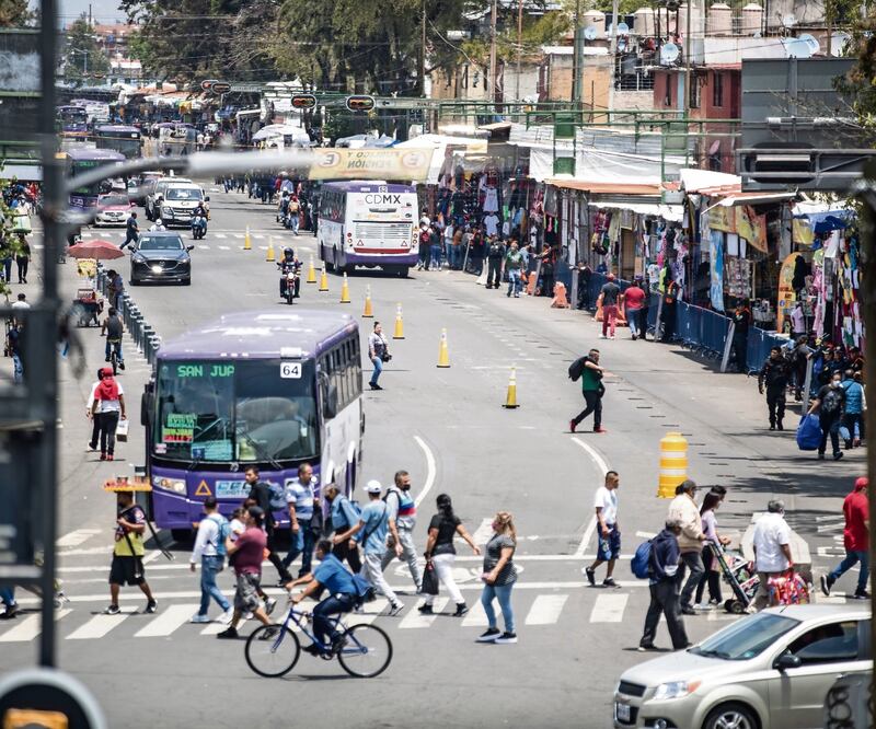 El Eje 1 Norte fue liberado del ambulantaje hace casi un mes. Foto: Archivo EL UINVERSAL