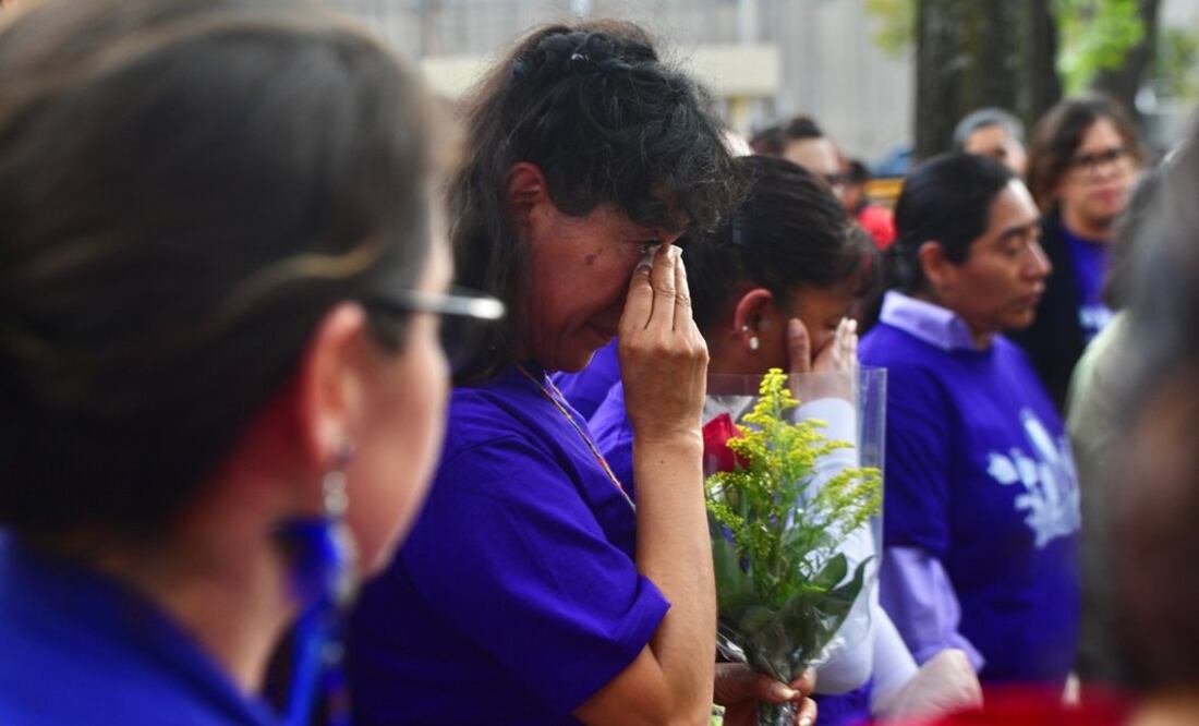 Araceli Osorio, madre de la victima, estuvo presente durante esta audiencia final y recordó que en las disculpas públicas que le ofreció el Estado mexicano. Foto: Hugo García. EL UNIVERSAL