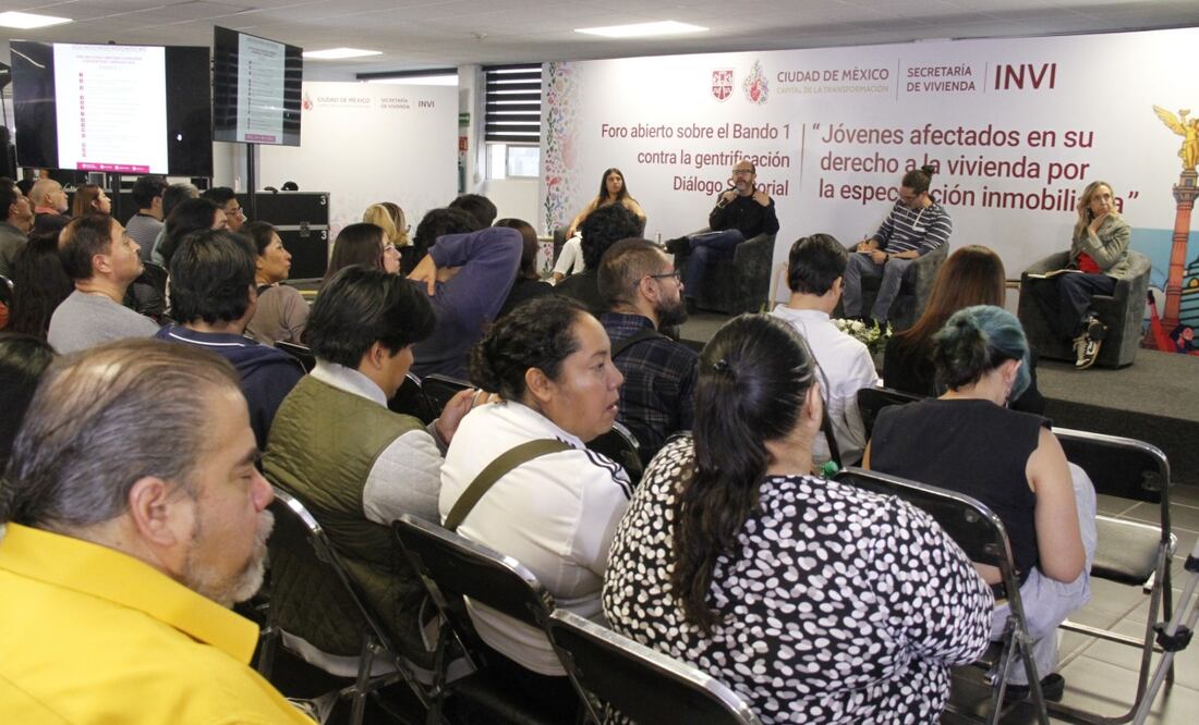 Jóvenes exigen vivienda digna; denuncian especulación inmobiliaria y desplazamiento en CDMX. Foto: Especial