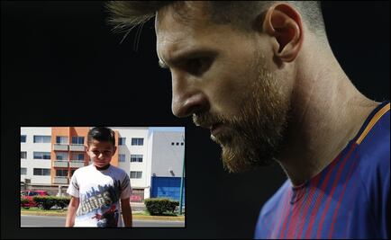 Messi alienta a niño mexicano que salió afectado tras el sismo