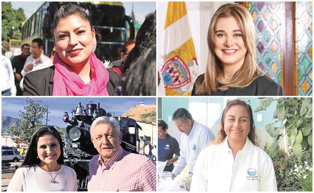 Claudia Rivera Vivanco, María Eugenia Campos, Célida Teresa López Cárdenas y Griselda Martínez Martínez, llevarán las riendas en tres en capitales. (FOTO: Tomada de Facebook)