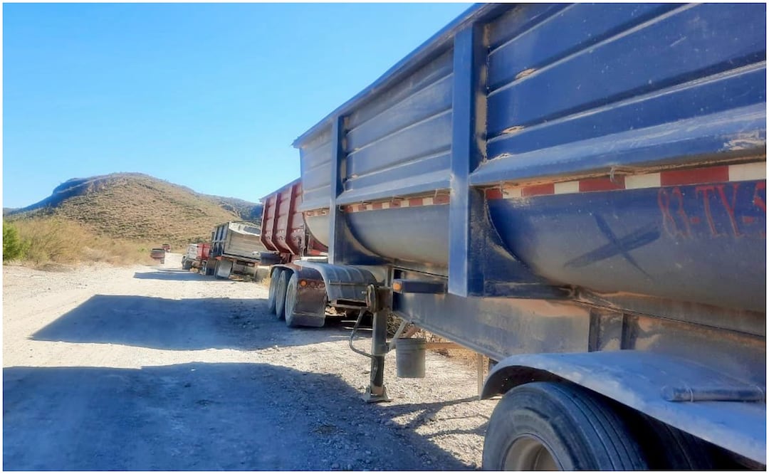 Revelan que fueron 11 góndolas robadas en carretera Zacatecas-Saltillo (14/11/2024). Foto: Especial