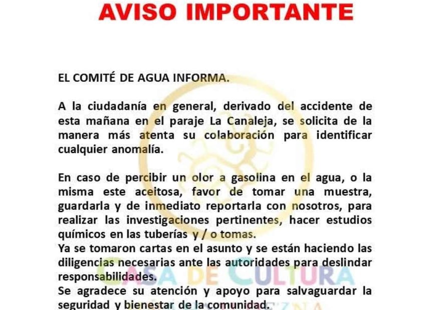 El accidente ocurrió la mañana del jueves 16 de abril en el kilómetro 28+100, en el paraje La Canaleja, donde el impacto dañó un contenedor que transportaba combustible. Foto: Especial