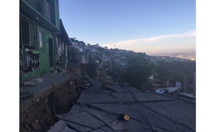 ​Colapsan al menos 70 casas en colonia de Tijuana