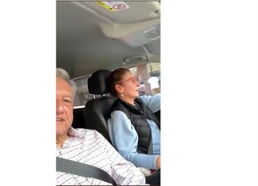 AMLO comparte video de traslado al Zócalo en auto de su esposa, “una conductora extraordinaria”