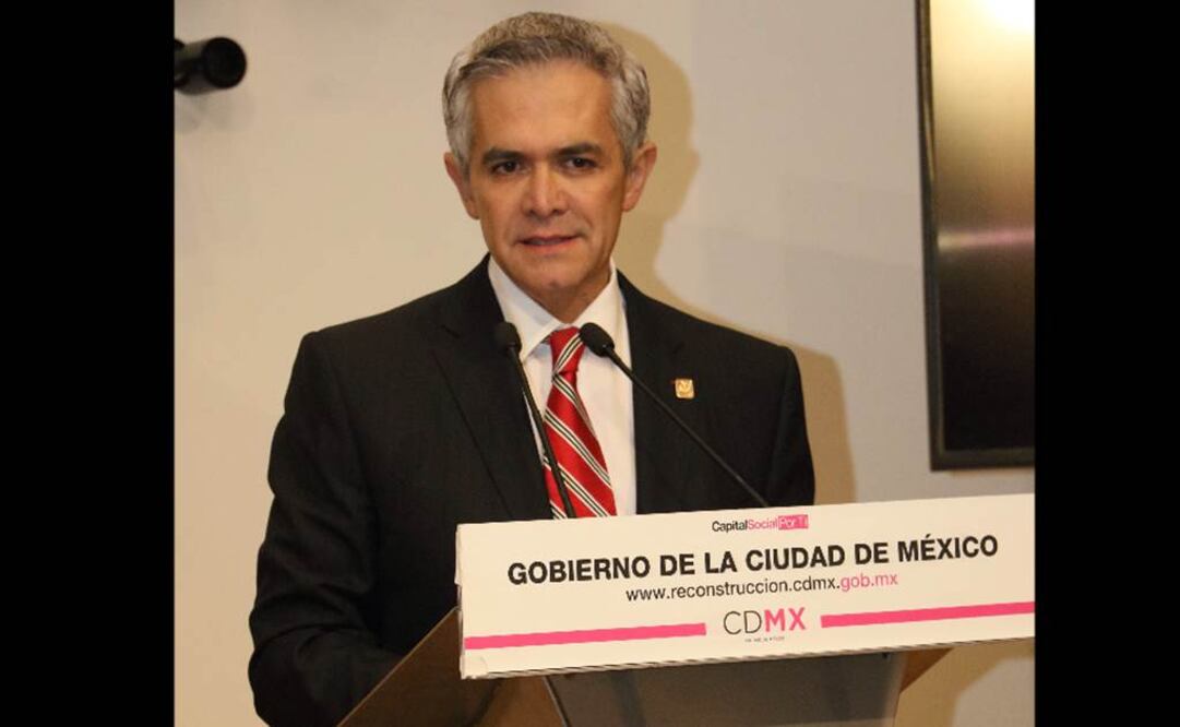 El jefe de Gobierno, Miguel Ángel Mancera