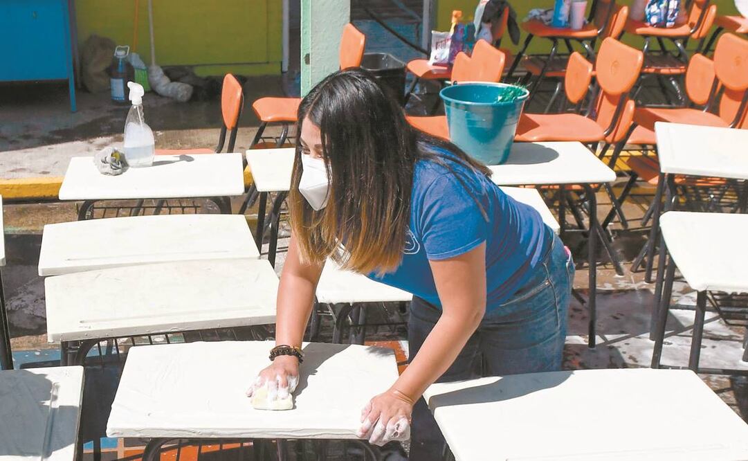 En las escuelas se realizan las jornadas de Tequio. Foto: Archivo/ El Universal.