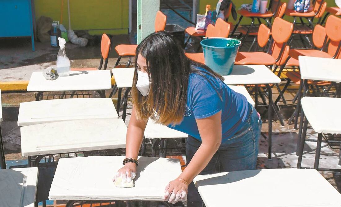 En las escuelas se realizan las jornadas de Tequio. Foto: Archivo/ El Universal.