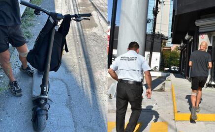 Aperciben a ciudadano por usar patín eléctrico para transitar por avenidas de Monterrey