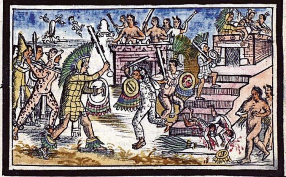 La guerra entre México-Tenochtitlan y México-Tlatelolco, en Historia de las
Indias de la Nueva España e islas de Tierra Firme, de Diego Durán. Foto: INAH