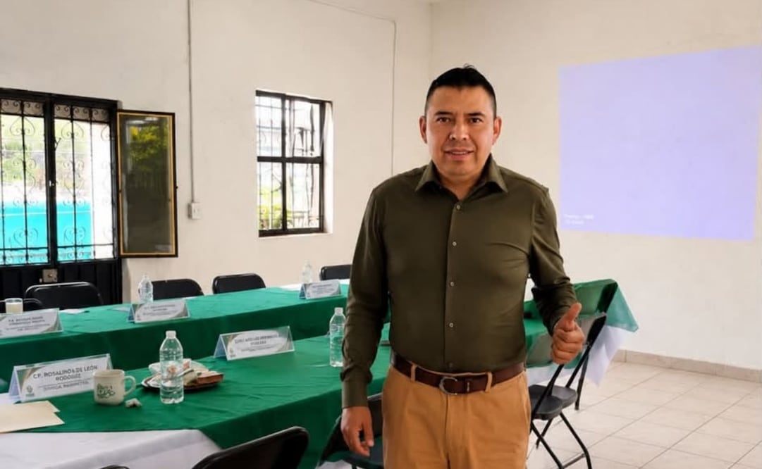 El presidente municipal de Temoac, Morelos, Valentín Lavín Romero. Foto: Facebook @valentin.lavin.7