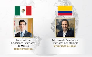 Roberto Velasco sostiene llamada con Omar Bula, ministro de exteriores de Colombia; refrendan cooperación