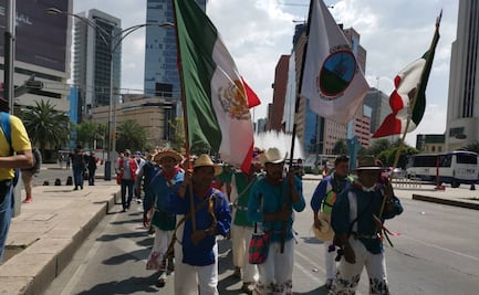 Después de 30 días de caminata, caravana Wixárika llega a la CDMX 