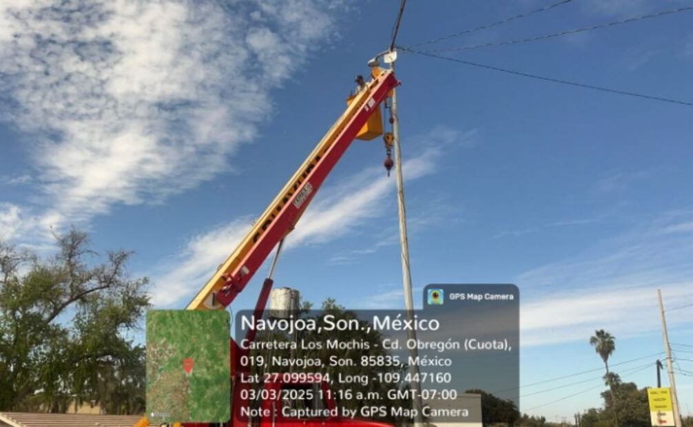 La Secretaría de Marina desmantela cámaras parásitas y antenas repetidoras en Navojoa, Sonora. Foto: Especial