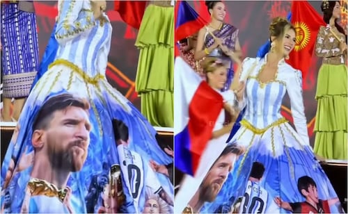 Candidata de Argentina a Miss Mundo 2026 sorprende con vestido dedicado a Leo Messi