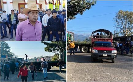 Indígenas bloquean carreteras; piden la renuncia de la alcaldesa de Teopisca, Josefa Sánchez 
