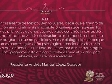 Luego de que el INE ordenara eliminar posdata de la Mañanera, Presidencia difunde una nueva y le agrega voz de AMLO
