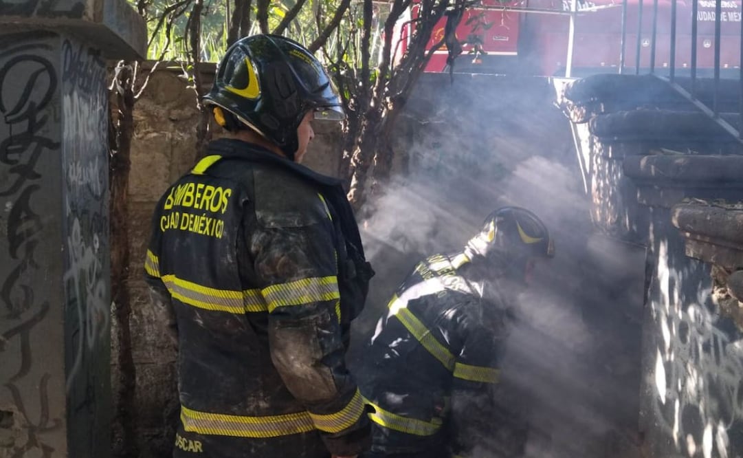 Incendio en el Museo de la Estampa. Foto: Especial