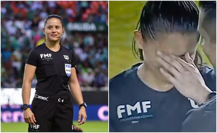 Mujer árbitro de Liga MX lloró al pitar su primer partido profesional