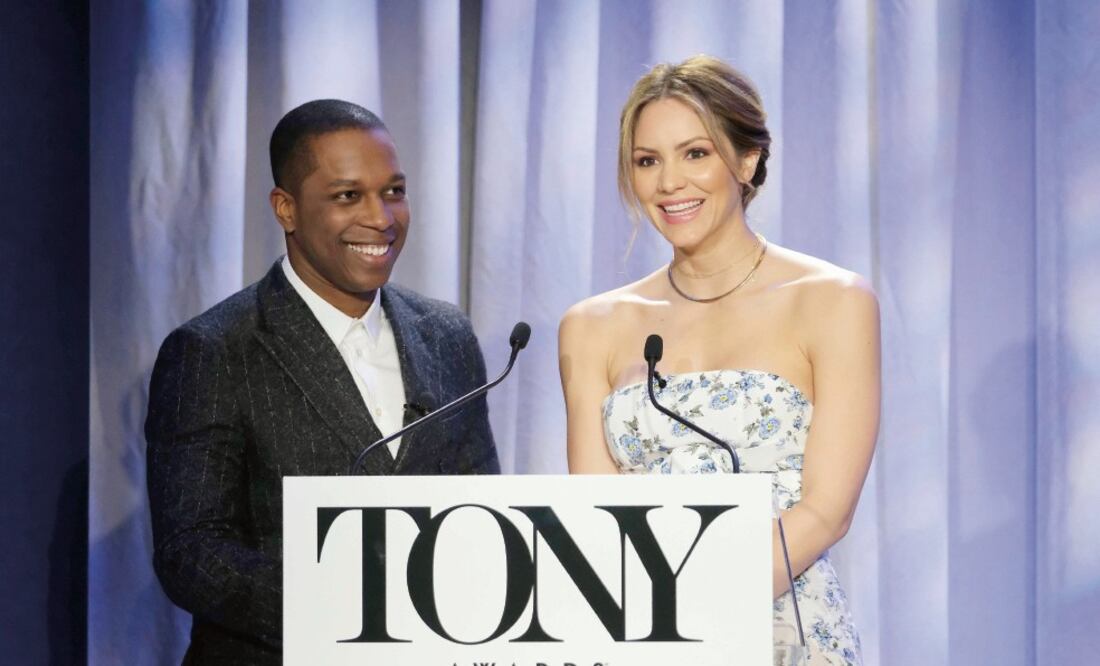 Leslie Odom Jr. y Katharine McPhee en las nominaciones. (INVISION / AP)