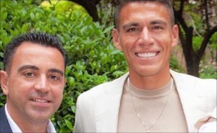 Xavi fue el padrino del hijo de Héctor Moreno así que ahora el DT del Barcelona y el mexicano son compadres