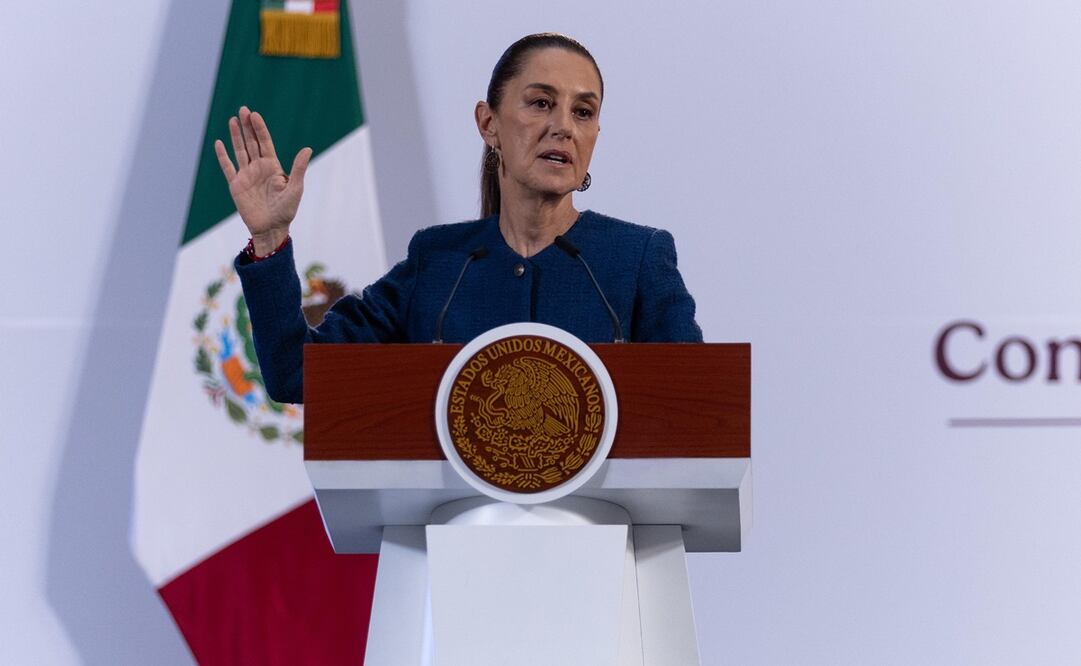 Conferencia de prensa mañanera de la presidenta Claudia Sheinbaum Pardo, del 07 de noviembre, desde Palacio Nacional. Foto: Hugo Salvador / El Universal