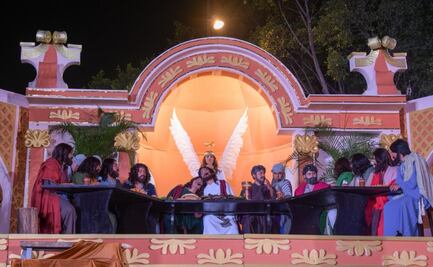 Jueves Santo en Iztapalapa: Arnulfo Morales como Jesús escenifica "La última cena" y lavado de pies; se alista para viacrucis 