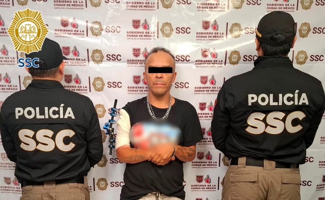 El detenido sería integrante del grupo delictivo Los Boby, dedicado a la venta y distribución de drogas en la zona norte de la CDMX. Foto: Secretaría de Seguridad Ciudadana