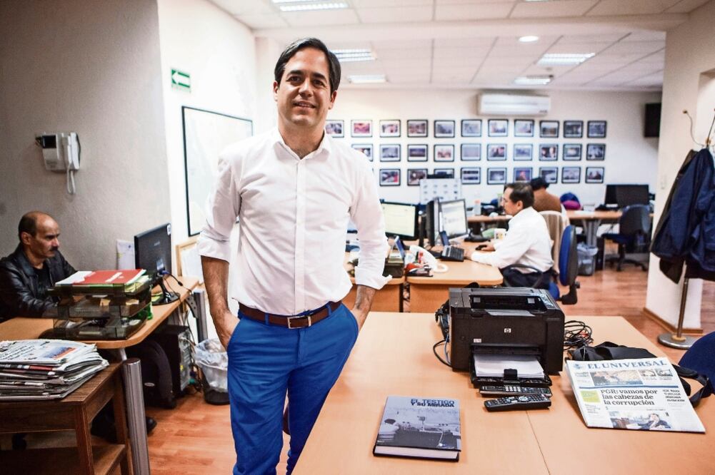 El periodista Raúl Cortés es el director en México de la Agencia EFE, que tiene 77 años de historia en el mundo (CRISTOPHER ROGEL. EL UNIVERSAL)