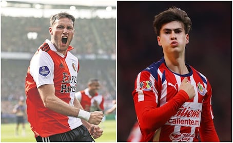 Santiago Giménez aconseja a la Hormiga González ir al Feyenoord: "Lo van a exprimir, será un gran delantero”