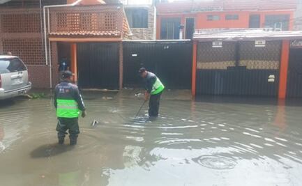 Lluvia de este martes vuelve a dejar afectaciones en Iztapalapa; 40 viviendas se encuentran bajo el agua