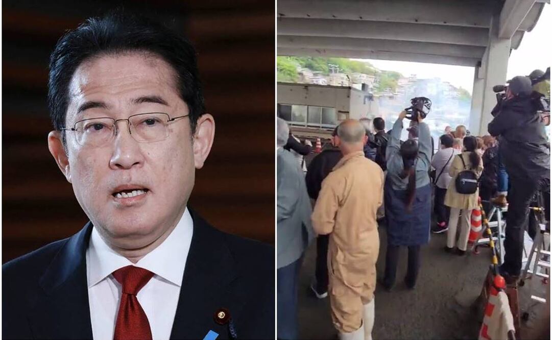 Primer ministro de Japón, Fumio Kishida. Foto: JIJI Press/AFP y Captura de Twitter @yukiko_070