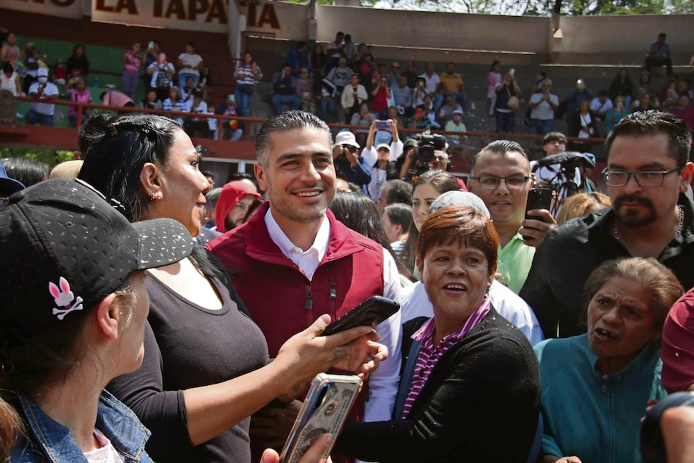 Ante simpatizantes, Omar García Harfuch aseguró que siempre será un factor de unidad y no de división. Foto: Carlos Mejía / El Universal