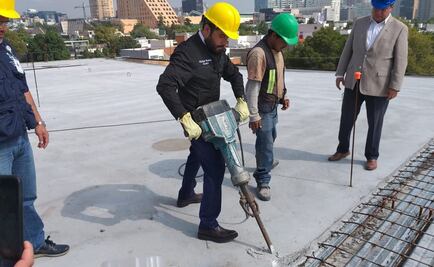Autoridades demuelen piso excedente de 20 metros en edificio de Polanco