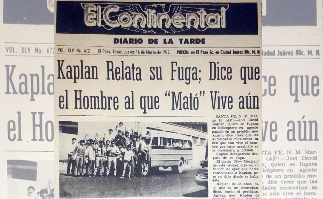 La prensa de Texas, la entidad a la que volvió el prófugo estadounidense, no tardó en entrevistar al protagonista de aquel escape, escandaloso para unos y espectacular para otros. ESPECIAL.