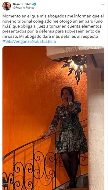 Rosario Robles obtiene amparo contra negativa de sobreseimiento por "La Estafa Maestra"