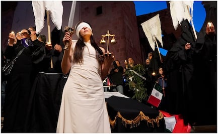 Vestidos de luto, abogados, jueces y magistrados continúan protestas contra Reforma Judicial en los estados