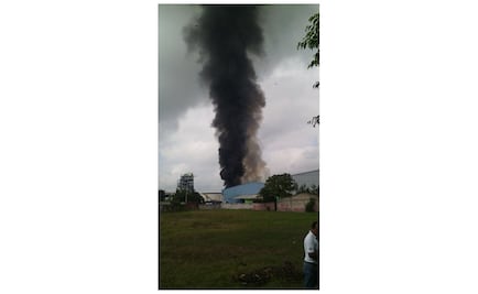 Reportan incendio de ingenio azucarero en Chiapas