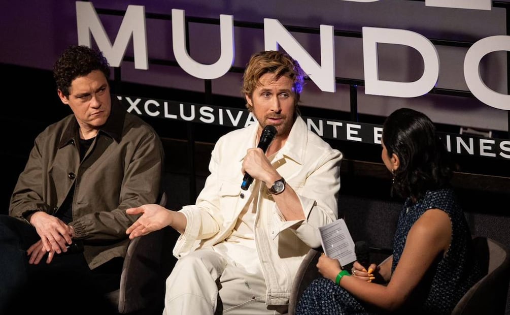 Conferencia de prensa de la película "Proyecto Fin del Mundo", con el actor Ryan Gosling y los directores Phil Lord y Christopher Miller. 
Foto Hugo Salvador/EL UNIVERSAL.