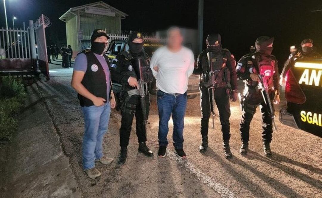 Detención de Cruz Antonio "N", líder de "Los Galvez" de Guatemala. Foto: Ministerio de Gobernación de Guatemala