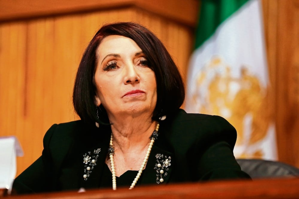 Marisol Shculz, directora de la FIL Guadalajara, durante la presentación del programa en la Universidad de Guadalajara. Foto: Francisco Guasco / EFE