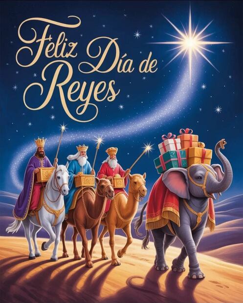 Las mejores imágenes para compartir con tus seres queridos este Día de Reyes. Foto: Redes sociales