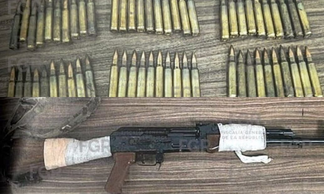 Elementos detuvieron a siete personas y aseguraron un arma de fuego, un cargador, 171 cartuchos útiles, ponchallantas, equipo táctico, etc. Foto: Cortesía