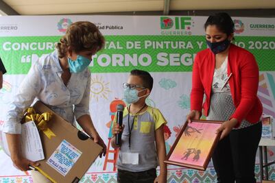 Premian a ganadores de Concurso de Pintura y Dibujo 2020  “Mi Entorno Seguro” en Guerrero